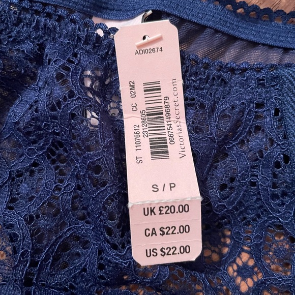 Blue Victoria’s Secret Bustier and Thing Set NWT!! - Picture 2 of 4